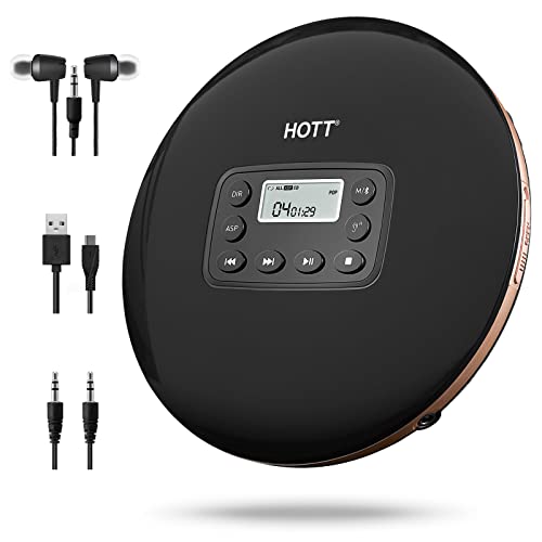 Amazon.co.jp: HOTT CDプレーヤー Bluetooth対応 ポータブル CD