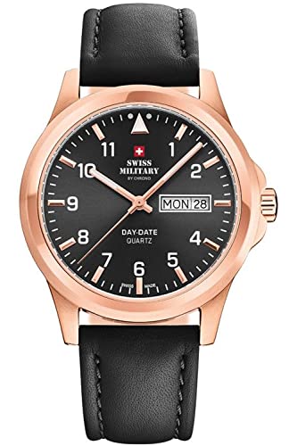 Montre Swiss Military Homme quartz SM34071.09, l'accessoire idéal du bureau aux loisirs