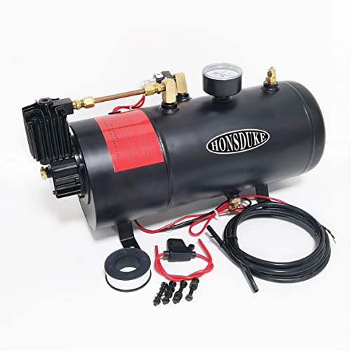 Honsduke HSDK-YK-174A097AB 3 Liter Train Horn Kit For Trucks/Car/Semi. Complete Onboard System Of 150Psi Air Compressor thumb #1