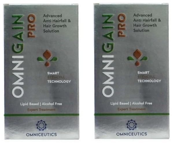 Omnigain Pro Advanced Anti Hairfall and Hair Growth Solution, 60ml(Pack Of 2)-image-31