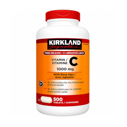 Kirkland Signature Vitamin C w/ Rose Hips 500 Tablets