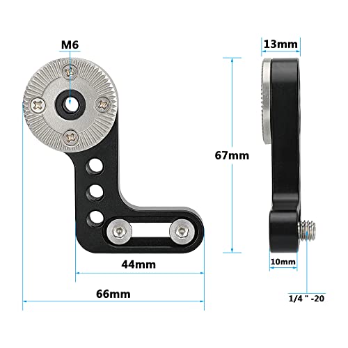 Image of CAMVATE L Type Rosette Extension Mount M6 Screw Hole with 1 /4 inch-20 Screw
