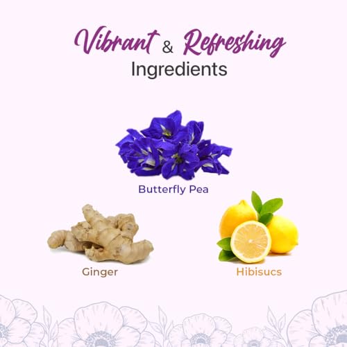 Image of BLUE TEA - Purple Tea - 1.76 Oz (120+ Cups) Loose | Butterfly Pea Flower | Antioxidant Rich | Flower Based - Detox Tea - Non-Bitter - Herbal Tea - Caffeine Free | Tin Packed
