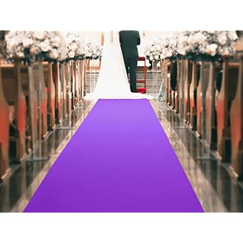 Primaflor Hochzeits-Läufer Event-Teppich Meterware - Flieder, 2,00m x 20,00m, Schwer Entflammbarer Messeboden, Empfangsteppich, Gangläufer Cover