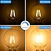 ENERGETIC SMARTER LIGHTING 5W Dimmable G25 LED Globe Light Bulb, G25 LED Vintage Light Bulb, 60W Equivalent, 500Lumens, 2700K Soft White, E26 Base, ETL Listed, 6-Pack