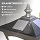 Outsunny LED Solar Gartenlaterne, Gartenlampe aus Kunststoff 120 cm hoch Stehleuchte IP44, Gartenlampe mit 30 Lumen Lichtsensor Solarlampe mit Erdspieß, Windlicht für Garten Balkon Schwarz