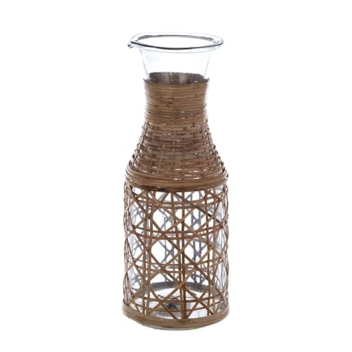 Blanc Mariclò Caraffa in vetro e rattan 'Tosca' Shabby country chic 1300 ml