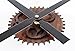 ZLYC 12 Inch Acrylic Vintage Creative European Style Novelty Simple DIY Quartz Gear Dial Wall Clock