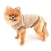 SMALLLEE_LUCKY_STORE Haustier-Sherpa-Fleece-Pullover Weste Rollkragenpullover mit D-Ring weiches Sweatshirt für kleine Hunde Katzen, Welpen Yorkie Chihuahua warme Herbst-Winterkleidung, Braun, M