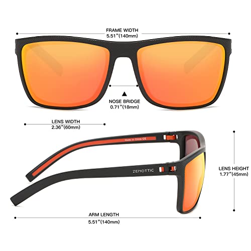 image for ZENOTTIC Polarized Sunglasses for Men Lightweight TR90 Frame UV400 Pro