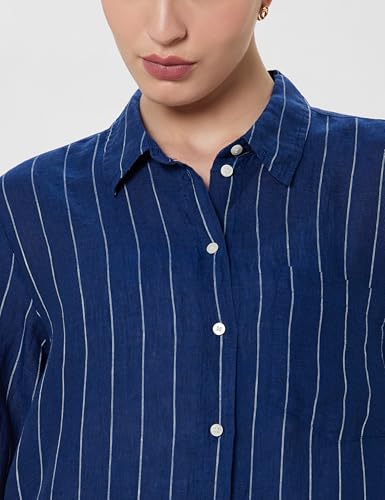 Image of GAP Women's Striped Relaxed Fit Shirt