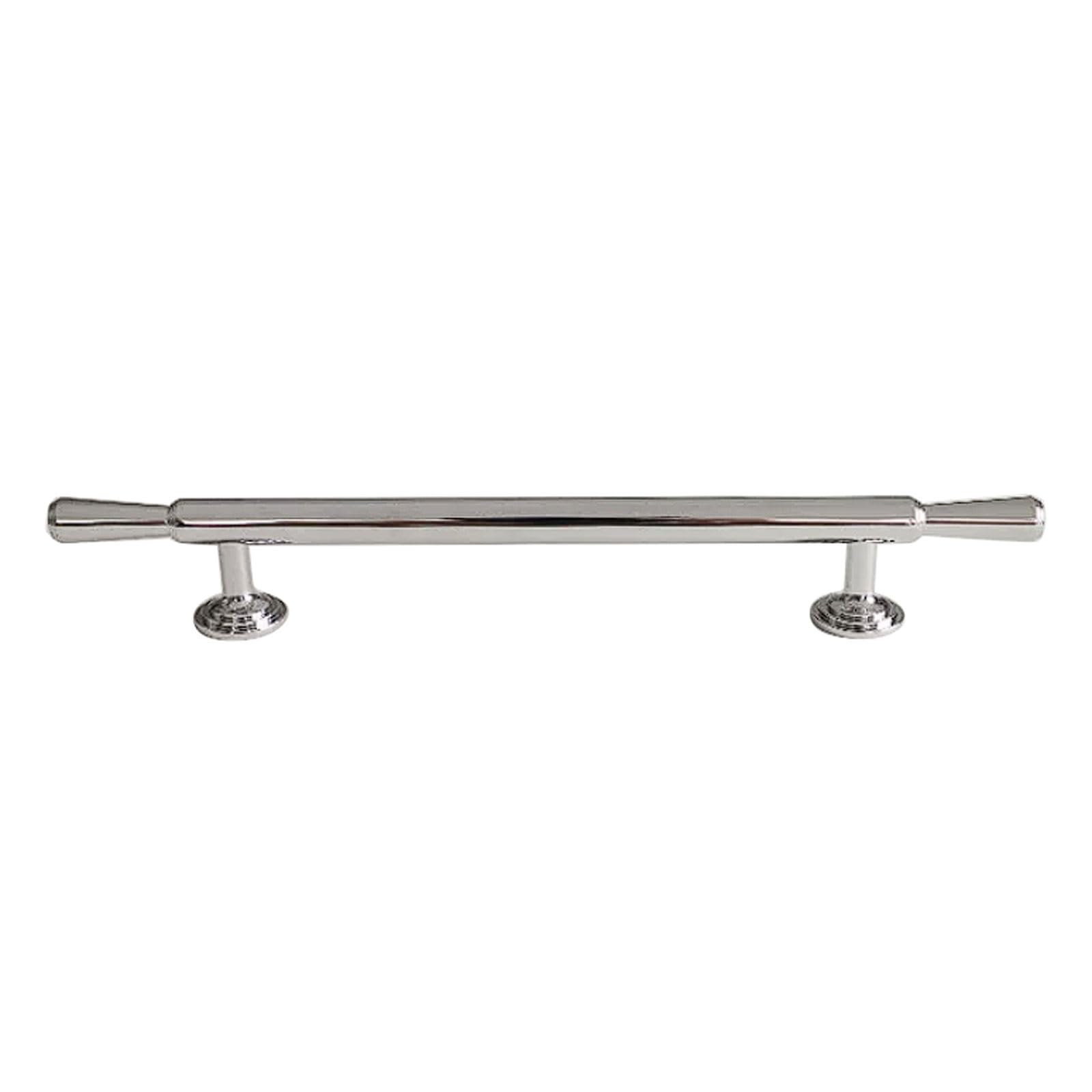 CHENHOJU Silver Brass Cabinet Pulls Chrome-Plated Finish, Multiple Lengths and Hole Spacing Options for Drawers and Wardrobes Cabinet Pulls(248mm)