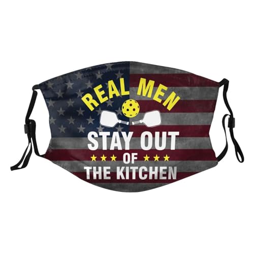 Real Men Stay Out of the Kitchen Adult Dust Mask Adjustable Dust Face with 2 Filter5792