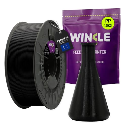 Filament Imprimante 3D PP Noir WINKLE anti-blocage : Fini les erreurs de tolérance !