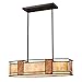 4-Light Island and Billiard Light in Bronze Finish