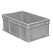 Buckhorn SW241507F101000 Plastic Straight Wall Storage Container Tote, (24-Inch x 15-Inch x 7-1/2-Inch), light grey