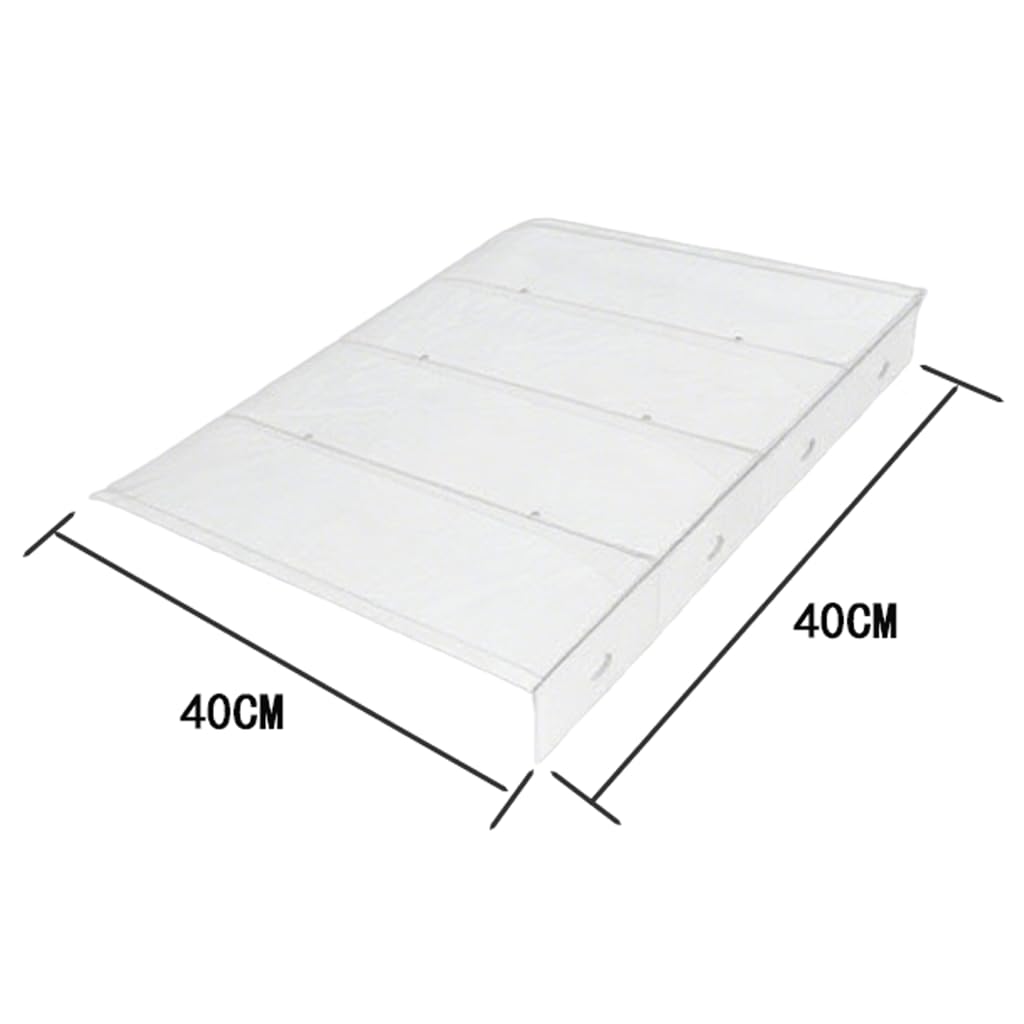 Baldacchino invisibile per porta d'ingresso e finestra, protezione UV, copertura in plastica resistente per patio, portico e giardino, 40 cm x 40 cm, protezione dalle intemperie