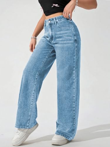 Image of Ben Martin Baggy Jeans for Women || Women,s Loose Jean Pants || Oversized Jean's for Women's || Wide Leg Jean,s for Woman || Casual Jins for Woman's || Loose Jin Pant for Woman,s 2-BM-JJ33