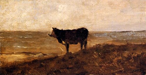 Tableau Toile le Solitaire Daubigny Peinture Décorative Haute Définition 60x90cm