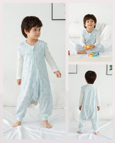 Image of HOMEAL Summer Toddler Sleep Sacks 2t-3t, Sleeveless for Early Walkers 12months-7T