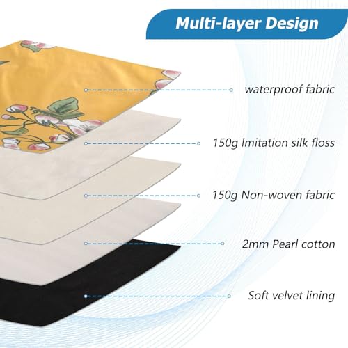 Funda para portátil 13-14 pulg impermeable diseño floral miniatura 4