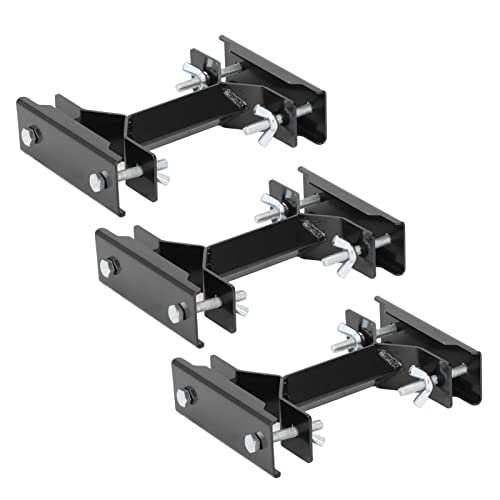 XHTLLO 3 Sets Adjustable Stainless Steel Deck Umbrella Mount Clamp Set for Secure Installation