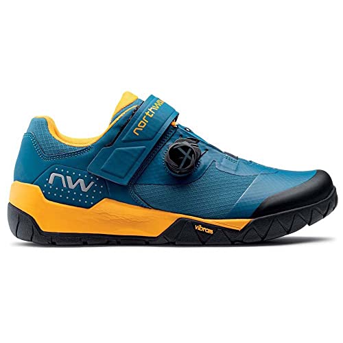 Northwave Overland Plus MTB/Trekking Fahrrad Schuhe blau/gelb 2022: Größe: 40