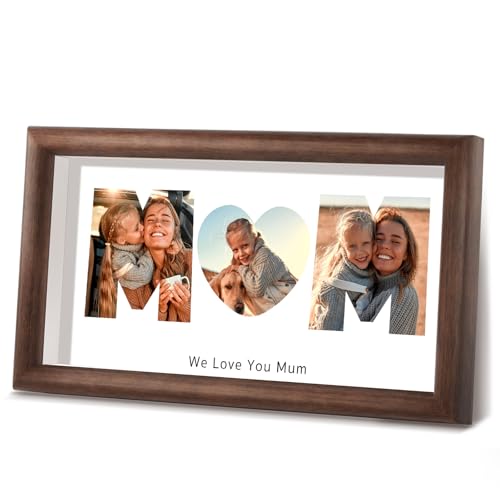 Image of Giftove Gift for Mum – Personalised Photo Frame with Photo & Text