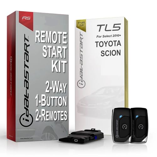 iDataStart Remote Starter KIT for Select Toyota/Scion Vehicles 2010+ w/3000ft Range (2-Way, 1-Button, 2-Remotes)