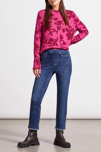 Tribal Women's Audrey Pull-on Straight Crop Pant2