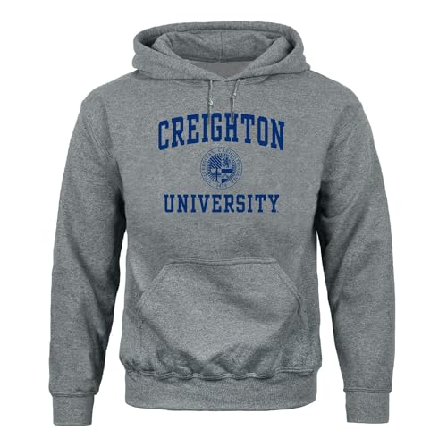 Barnesmith Creighton University Bluejays Hooded Sweatshirt Heritage Charcoal Grey Small