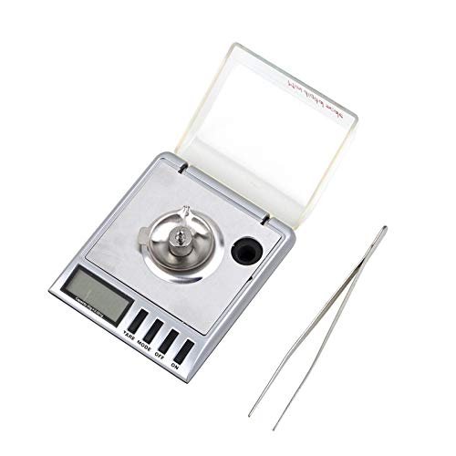 Electronic Multifunctional Weighing Scale,30g x 0.001g Precision Portable Jewelry Scale Diamond Gold Gram LCD Digital Balance Weight Accurate Measurement Scal (One Color)