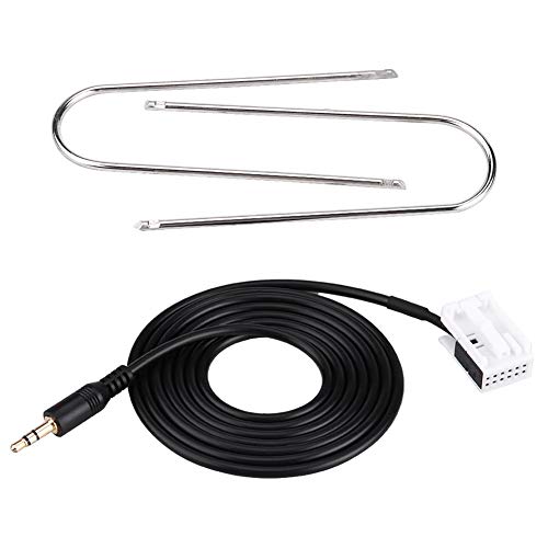 cable auxiliaire peugeot 207,Tbest Câble Adaptateur AUX pour Voiture, câble o auxiliaire AUX pour Voiture, Accessoires éréo pour Radio de véhicule pour Voiture avec...