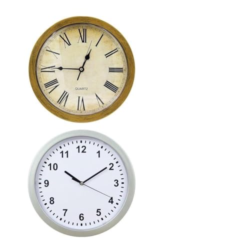 VRTYVEYBB Analoge Wanduhr mit verstecktem Sicherheitsfach für...