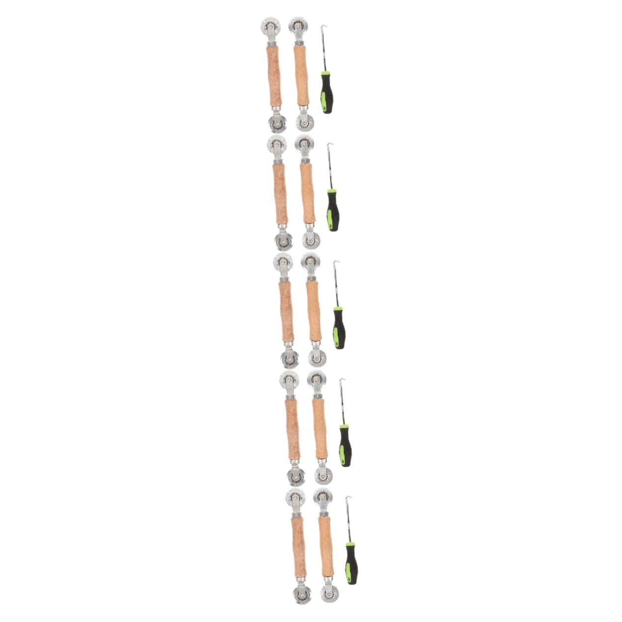 5 Sätze Reparaturwerkzeuge Für Bildschirm Fix Netz Spline Bausatz Hilfe Rollen Siebwalzenwerkzeug Rollwerkzeug Für Fliegengittertüren Bildschirminstallationstool Holz 3 Stück * 5