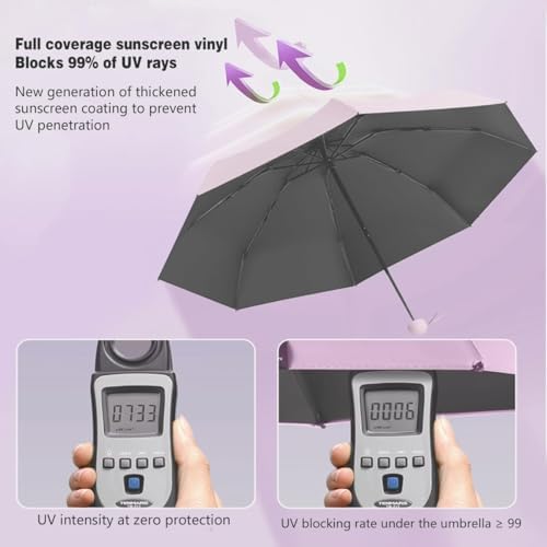Nakazawa Stroller Sunshade Clip-on Adjustable Universal, Adjustable Steering Angle, Reinforced Umbrella Frame, Compact and Lightweight, Suitable for All Kinds of Strollers(Pink) - 1