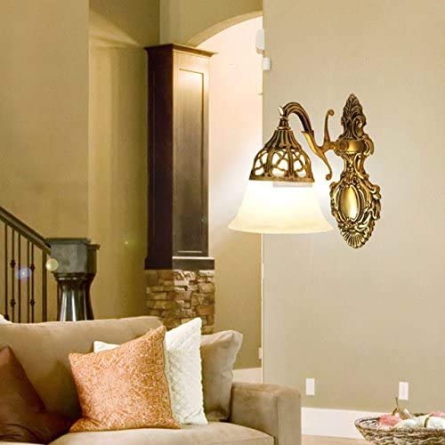 Image of WHITERAY Metal Black Antique Designer Imported Wall Light Wall Lamp for Bedroom, Living Room,Kitchen, Bars, Malls, Besides The Bed, Balcony Home Decoration ((1109 (Pack of 1), with Bulb))