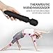 Magic Super Powerful Wand Cordless Massager Kit Therapeutic Powerful Massager Personal Massager Body Back (Black)