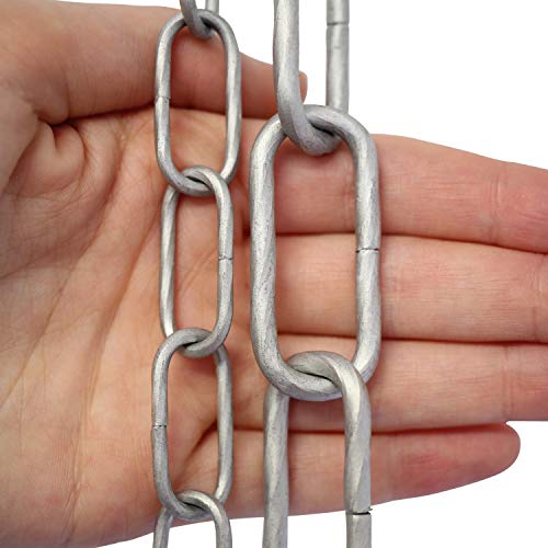 Rch Hardware Ch-S61-40-Blk-10 | 7 Gauge Decorative Solid Steel Fixture Chain | 10 Foot Increments #TOP2