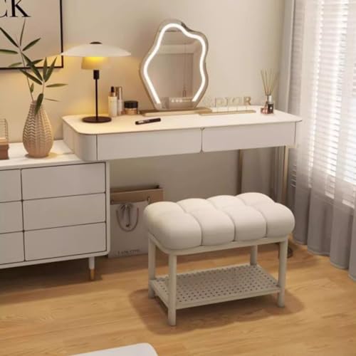 Banc à chaussures en métal à 2 niveaux pour une entrée moderne