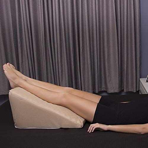 Encosto Triangular com Capa em Malha Removível Encosto Almofada Anti Varizes Anti Refluxo BF Colchõe