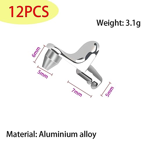 Qrity 12 Pcs Shelf Support Pegs Pin Bracket, L-Shaped Support Shelf Bracket Pegs - Image 2