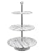 Godinger La Cucina 3 Tier Marble Server Cake Stand, 12.00L x 12.00W x 19.10H, Off-white
