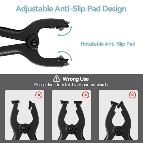Image of EMART 12 Pack Heavy Duty Spring Clamps 2 Inch Plastic Large Professional Backdrop Clips Clamps for Backdrop Stand, Pool Cover, Photography Studio, Balloon arch, Woodworking, Crafts, Tarp-Black