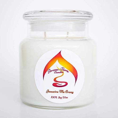 Jamaica Me Crazy Candle, 100 SOY,16oz Jar, 6570hrs. Burn