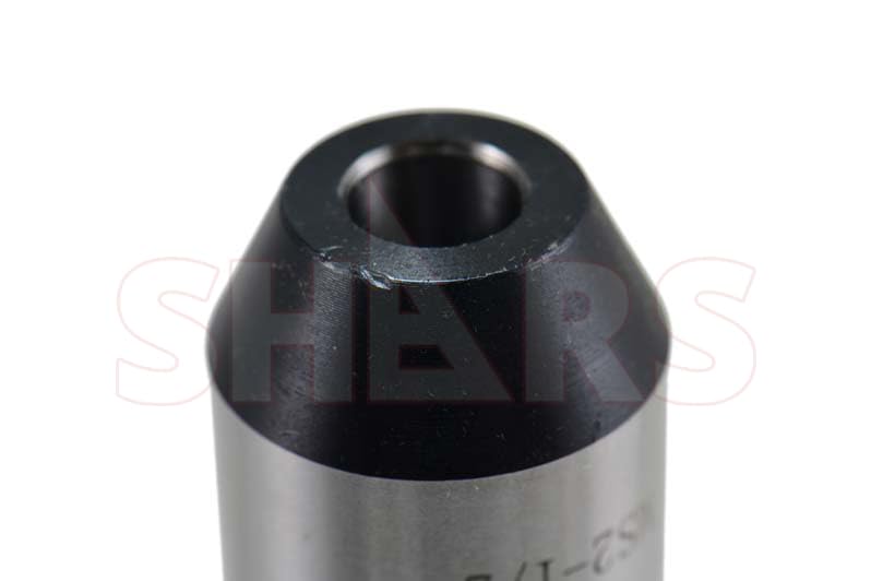 Shars 1/2" MT2 Precision End Mill Tool Holder Adapter, 3/8"-16 Drawbar End 202-1222