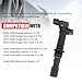 Ignition Coil Pack Spark Plug Kit fit for 3.7 3.7L V6 2002 2003 2004 2005 2006 2007 2008 Jeep Liberty Grand Cherokee Commander, Dodge Ram 1500 Dakota Durango Nitro, Mitsubishi Raider, UF270, Set of 6