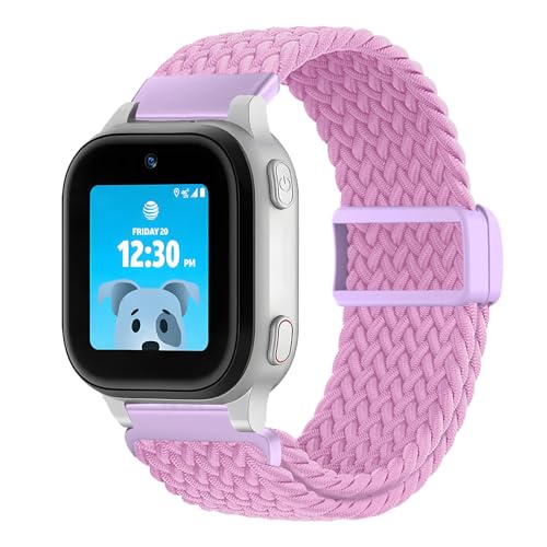 Bracelet tressé compatible AT&T amiGO Jr : fini les irritations avec ce nylon élastique réglable