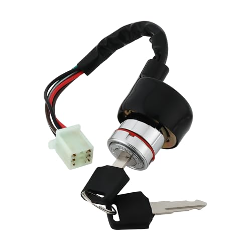 VGOL Interruptor de Encendido de 6 Pines Y 3 Velocidades con Llave Apto para Diversas Motocicletas Y Quads.