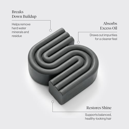 Image of Kitsch Clarifying Shampoo Bar - Detox Shampoo for Women & Men - 3.2 oz | Hair Shampoo for Hard Water & Chlorine Build Up - Hair Care w / Apple Cider Vinegar, Activated Charcoal & Vitamin C